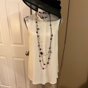 Theory  Talniza Satin Back Top - Ivory L